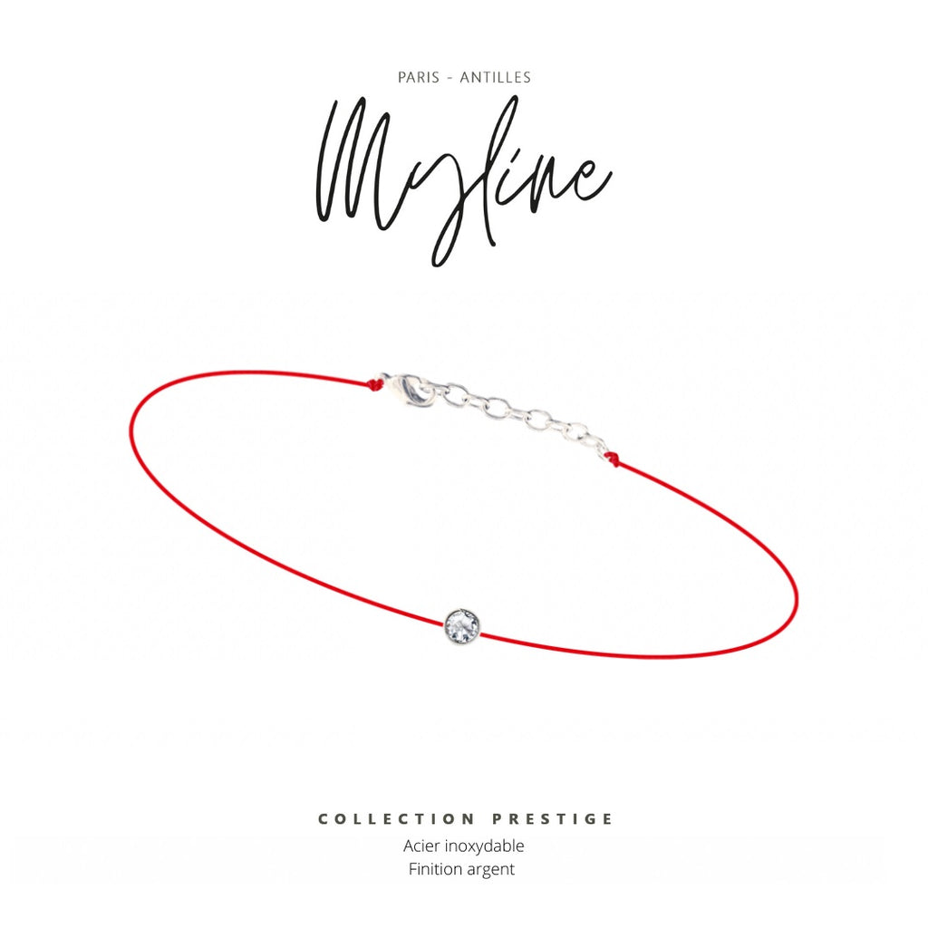 Bracelets Myline rouge argent
