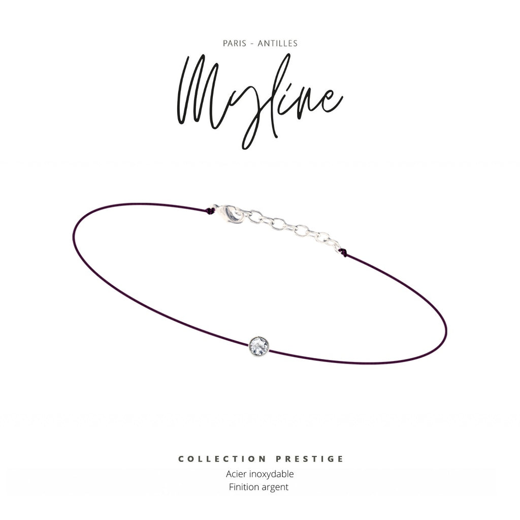 Bracelets Myline noir argent